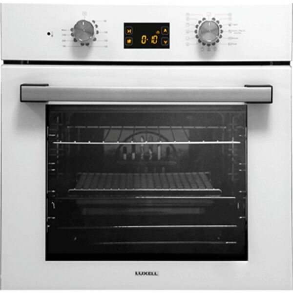 Luxell Opall 15 Program Dokunmatik Dijital Turbo Beyaz Cam Ankastre Set