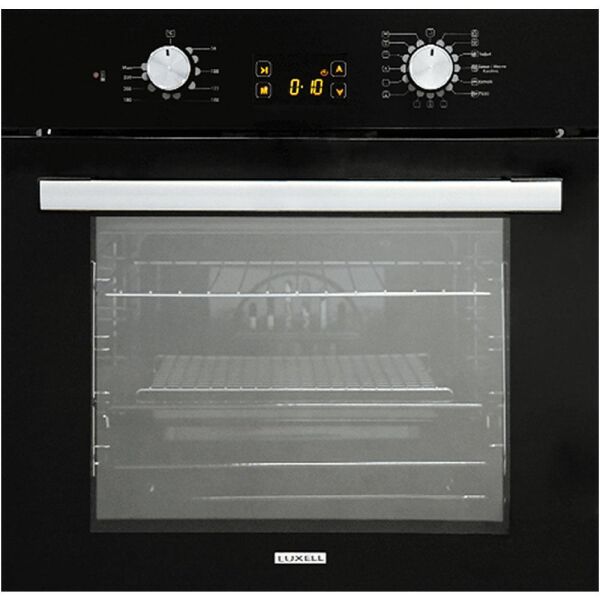 Luxell Opall 15 Program Dokunmatik Dijital Turbo Siyah Cam Ankastre Set