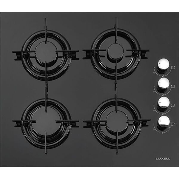 Luxell Opall 15 Program Dokunmatik Dijital Turbo Siyah Cam Ankastre Set