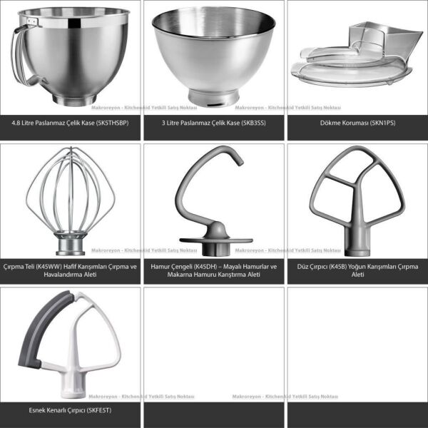 KitchenAid Artisan 5KSM175PSEIB Ink Blue 4.8 L Stand Mikser