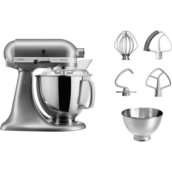 KitchenAid Artisan 5KSM175PSECU Contour Silver 4.8 L Stand Mikser