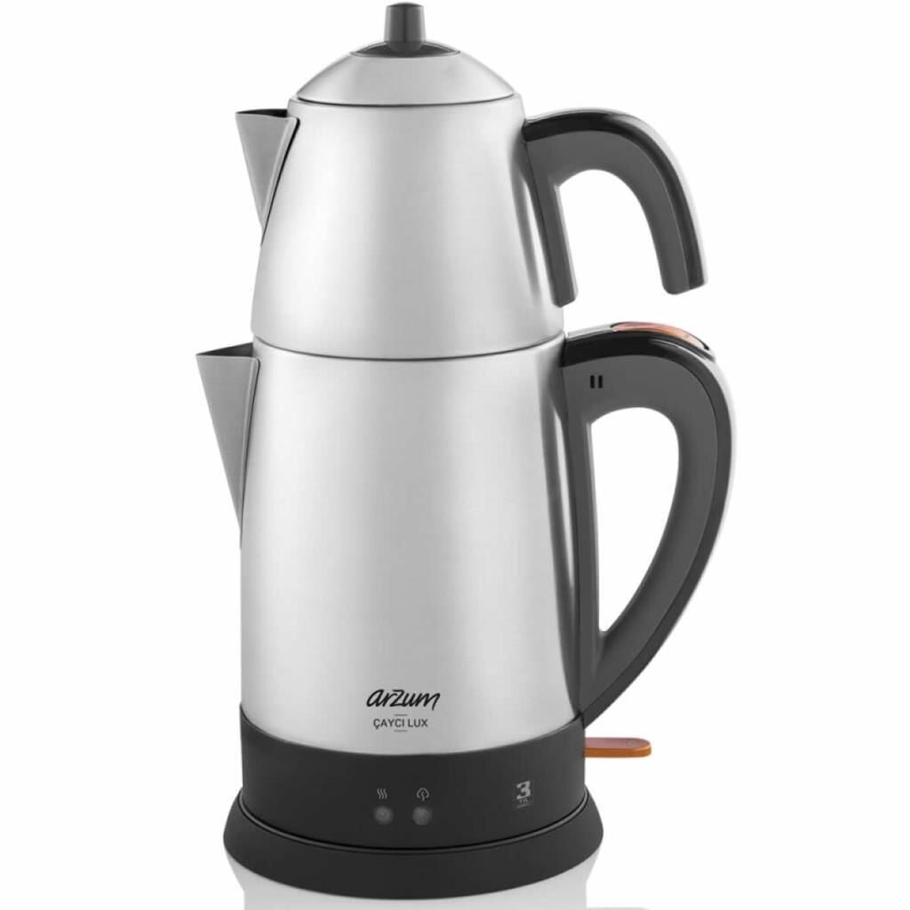 Arzum AR3051-INX Lux Paslanmaz Çelik Çay Makinesi