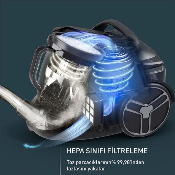 Tefal TW7976 Silence Force Cyclonic Effitech Toz Torbasız Elektrikli Süpürge