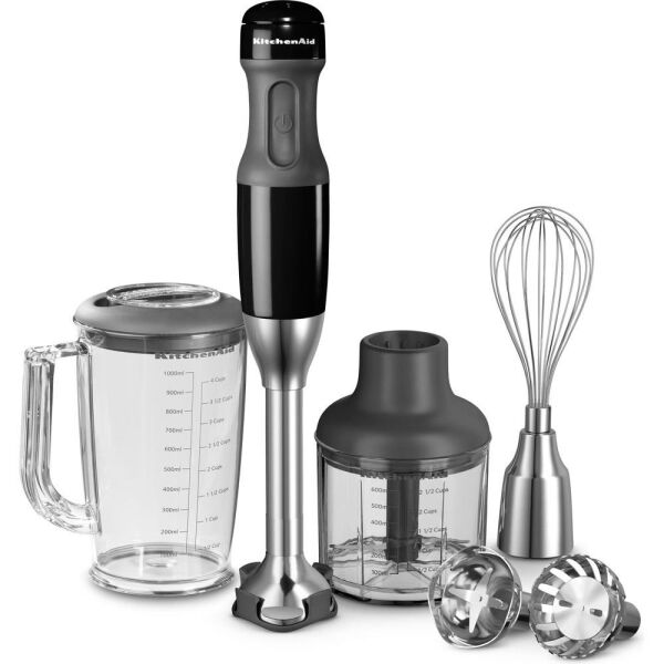 KitchenAid 5KHB2571EOB Onyx Black 5 Hızlı El Blender Seti - Siyah