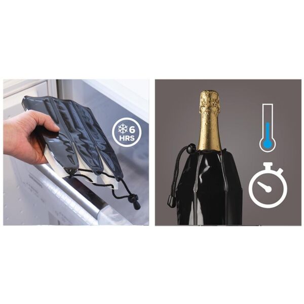Vacu Vin 3887560 Aktif Şarap & Şampanya Soğutucu - Platin