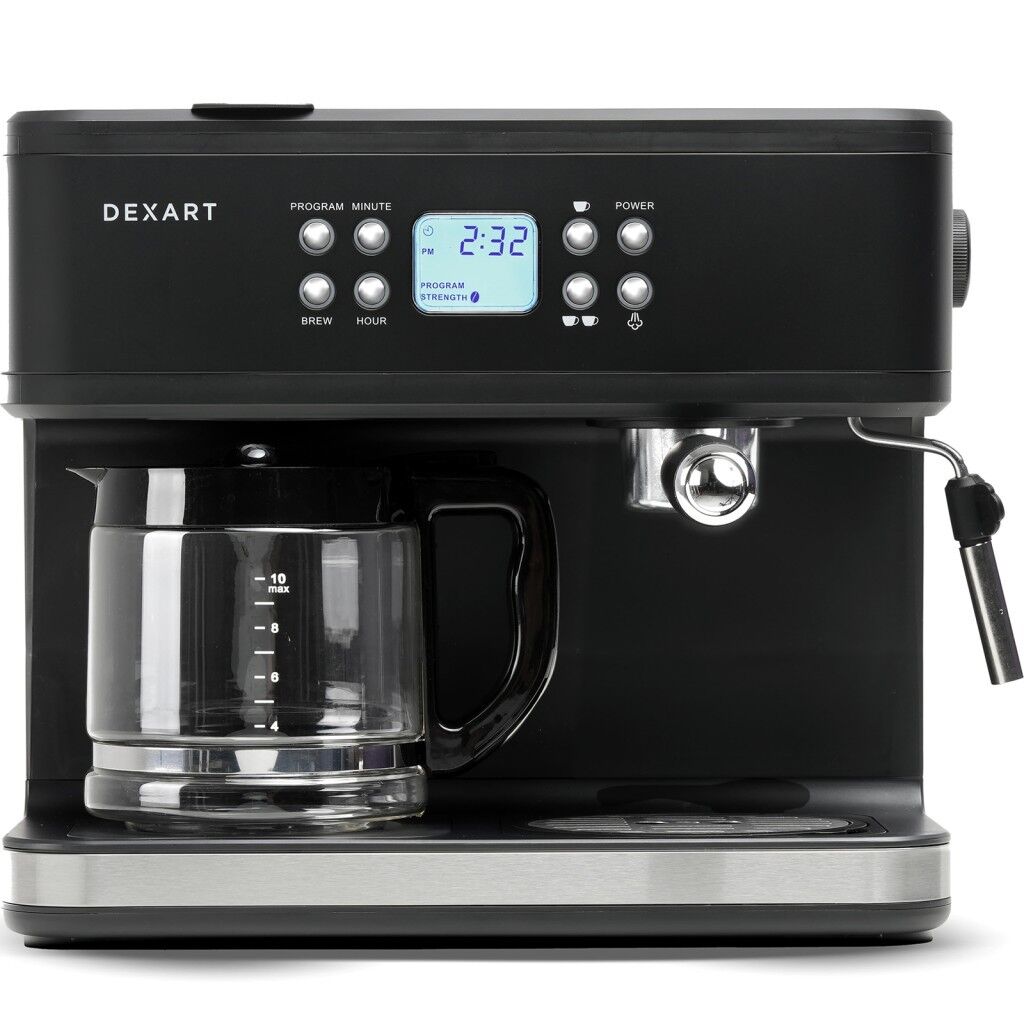 Dexart DX-1341 Home Barista 3-in-1 Filtre Kahve & Espresso Makinesi