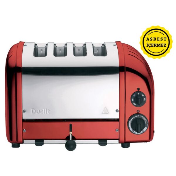 Dualit 47031 Classic 4 Hazneli Ekmek Kızartma Makinesi - Kırmızı