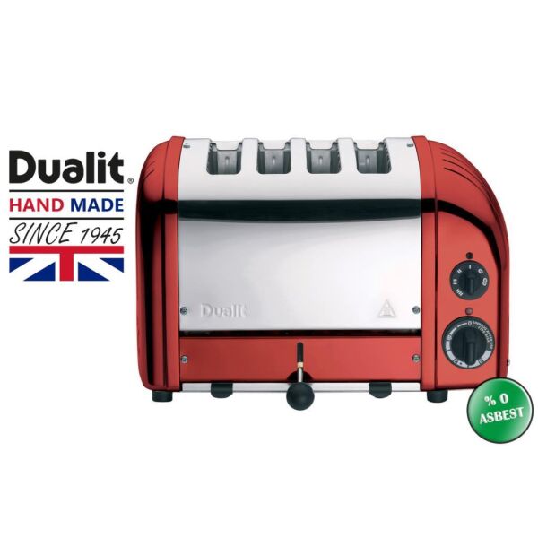 Dualit 47031 Classic 4 Hazneli Ekmek Kızartma Makinesi - Kırmızı