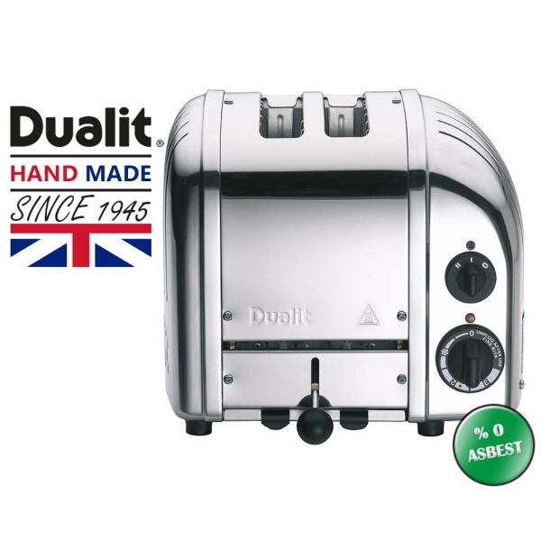 Dualit 27030 Classic 2 Hazneli Ekmek Kızartma Makinesi - İnox