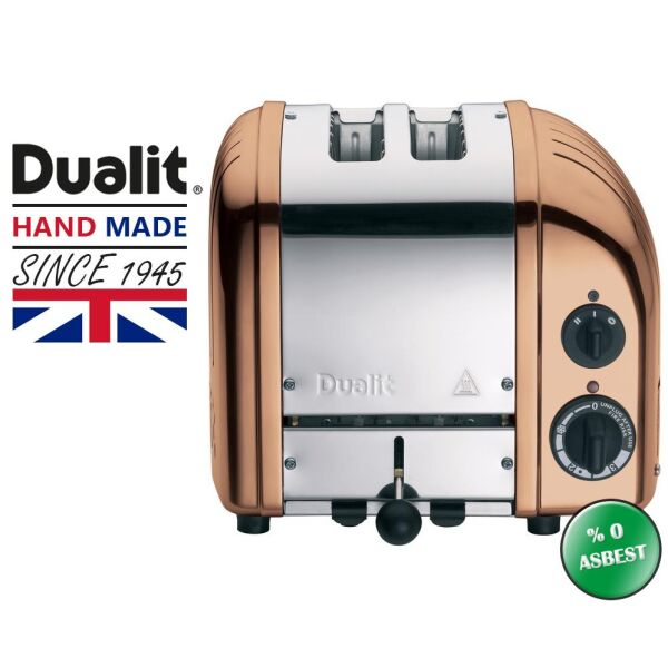 Dualit 27390 Classic 2 Hazneli Ekmek Kızartma Makinesi - Bakır