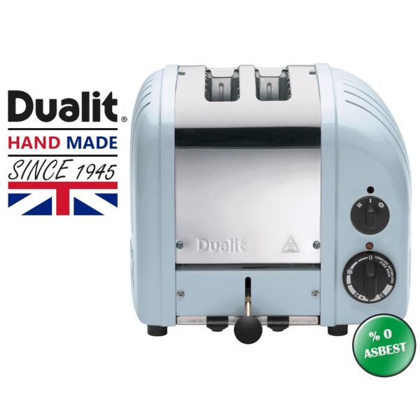 Dualit 27036 Classic 2 Hazneli Ekmek Kızartma Makinesi-Buzul Mavi