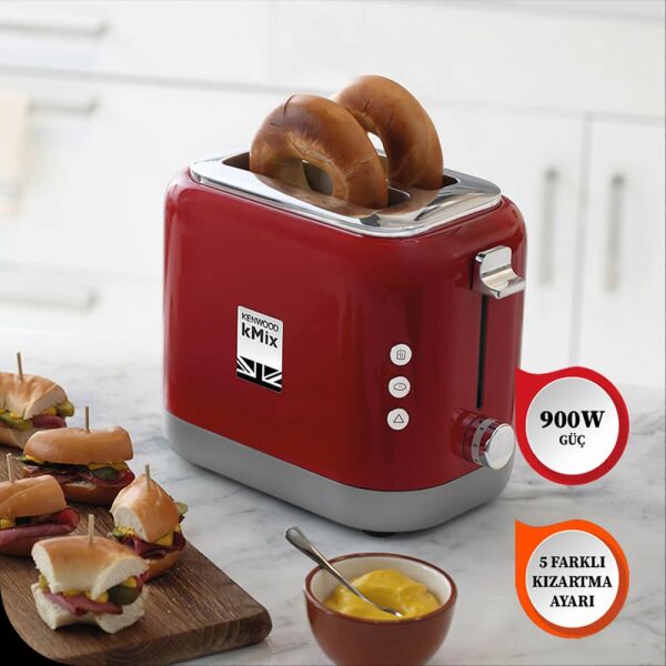 Kenwood TCX751RD kMix Ekmek Kızartma Makinesi - Kırmızı