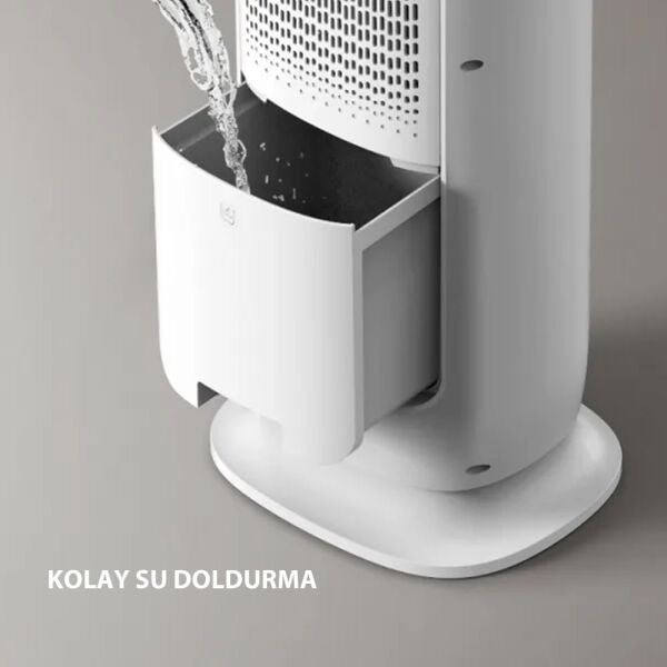 Airpoll HF02 Uzaktan Kumandalı Sıcak & Soğuk Su ve Buz Hazneli Dikey Vantilatör
