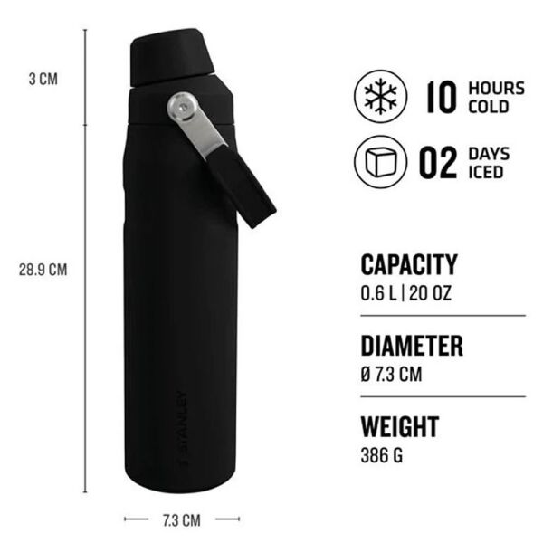Stanley 10-12515-001 The Aerolight IceFlow 0.60 Litre Çelik Termos - Siyah