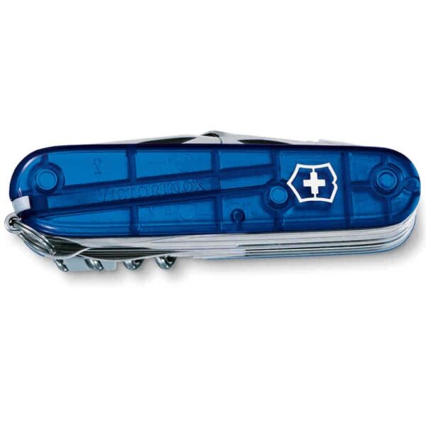 Victorinox 1.6795.T2 Swiss Champ 33 Fonksiyon İsviçre Çakısı - Şeffaf Mavi