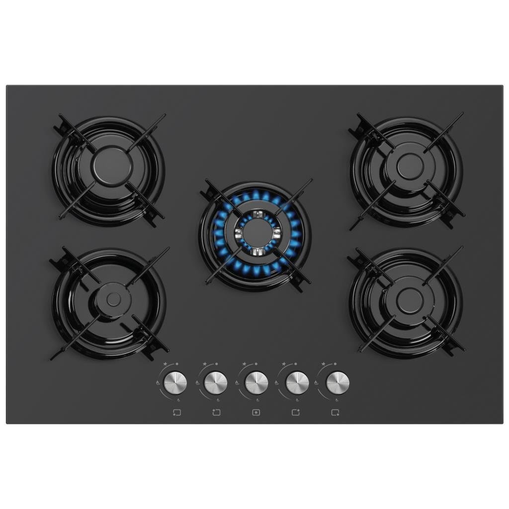 Luxell LX-50 OAHDF Wok Gözlü 75 Cm. Ankastre Ocak - Siyah