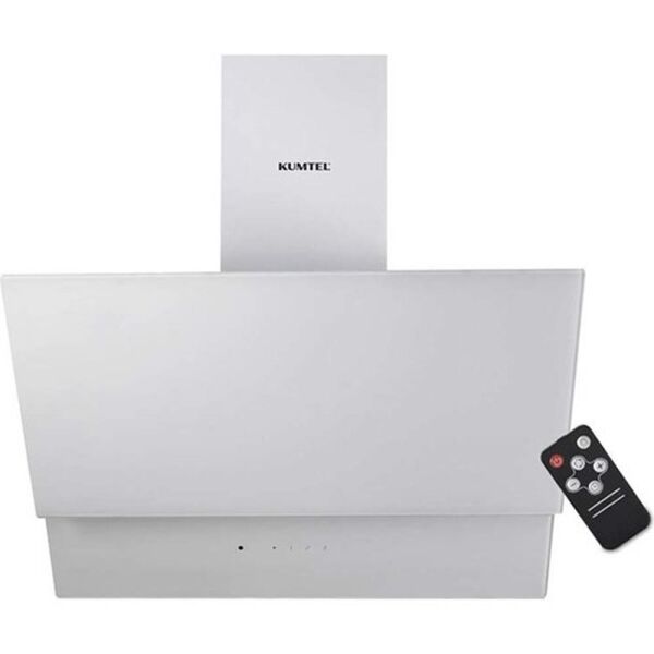 Kumtel DA6 835 Dokunmatik Uzaktan Kumandalı Beyaz Cam Davlumbaz