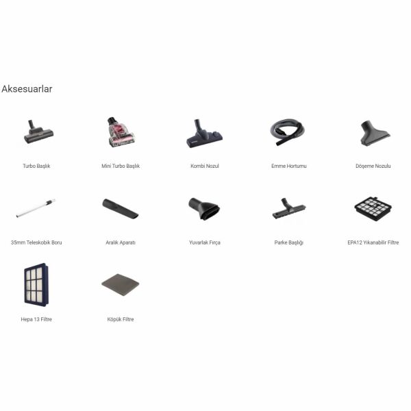 Nilfisk Meteor Deluxe 800W Çift Turbo Başlıklı Torbasız Süpürge