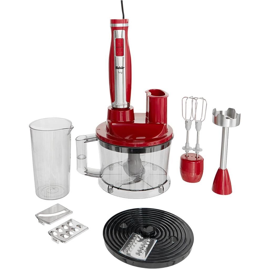 Fakir IVY 1700 Watt Mikser & Blender Seti - Kırmızı
