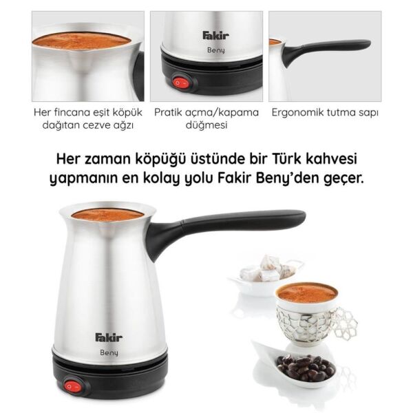 Fakir Beny Elektirikli Türk Kahve Makinesi - İnox