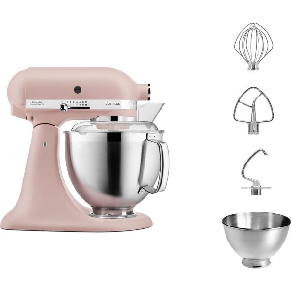 KitchenAid Artisan 5KSM185PSEFT Feather Pink 4.8 Litre Stand Mikser