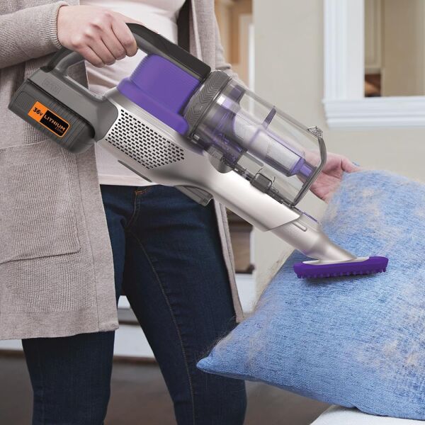 Black+Decker BHFEV362DP-QW Pet Başlıklı 36 V Kablosuz Şarjlı Süpürge