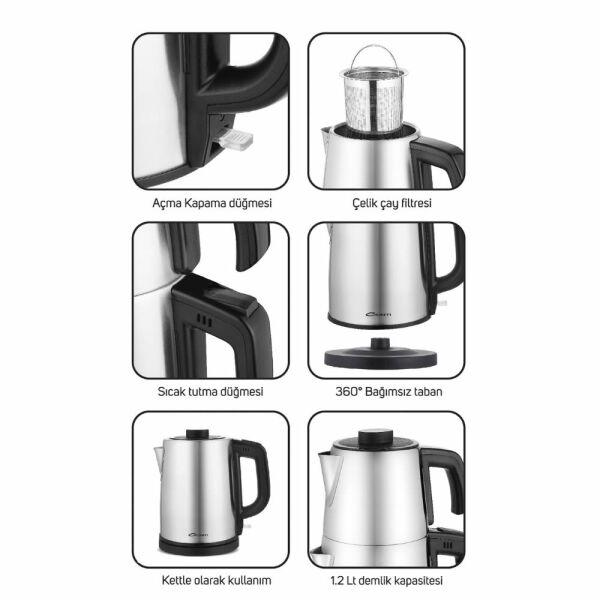 Conti CTM-125 Tealine Paslanmaz Çelik Çay Makinesi - İnox