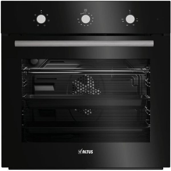 Altus 6 Fonksiyon Turbo Cam Ankastre Set - Siyah