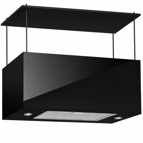 Alveus Diamond 60 Cm. Ada Tipi Davlumbaz - Siyah