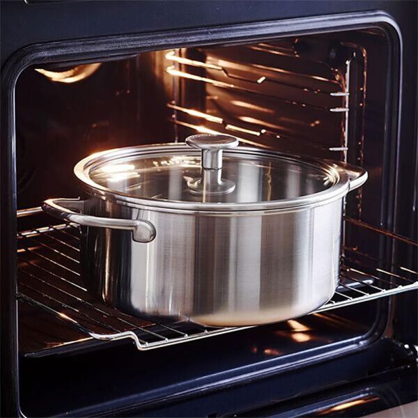 KitchenAid Artisan CC003259-001 3-Kat Paslanmaz Çelik Tencere - 20 Cm.