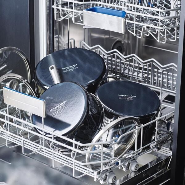 KitchenAid Artisan CC003268-001 Çelik Tencere Onyx Black - 24 Cm.