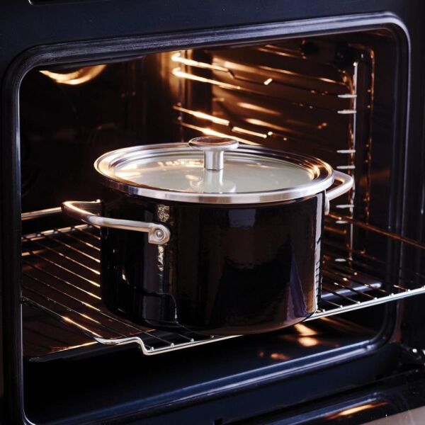 KitchenAid Artisan CC003265-001 Çelik Tencere Onyx Black - 20 Cm.