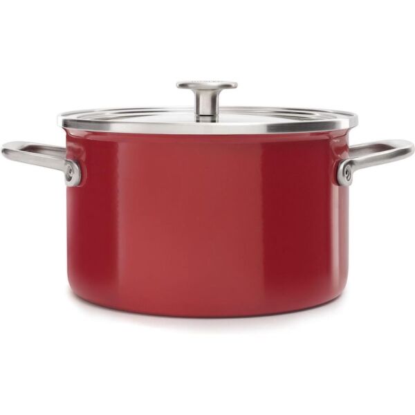KitchenAid Artisan CC003267-001 Çelik Tencere Empire Red - 20 Cm.