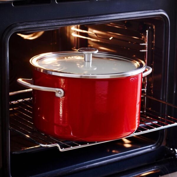 KitchenAid Artisan CC003267-001 Çelik Tencere Empire Red - 20 Cm.