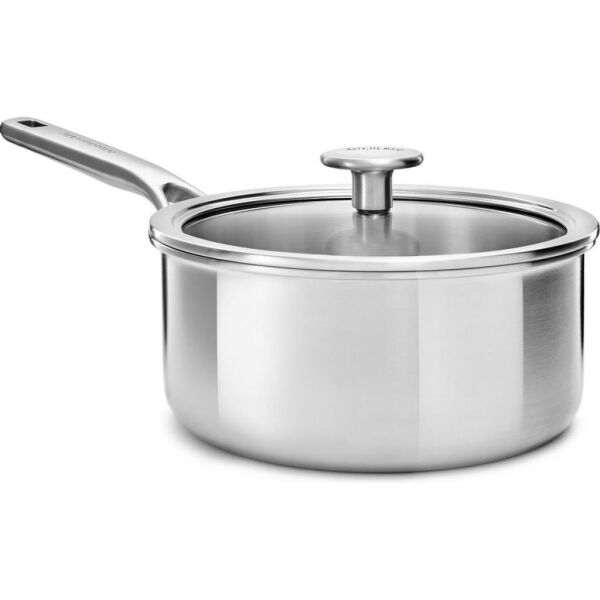 KitchenAid Artisan CC003257-001 3-Kat Paslanmaz Çelik Sos Tenceresi - 18 Cm.