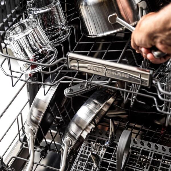 KitchenAid Artisan CC003257-001 3-Kat Paslanmaz Çelik Sos Tenceresi - 18 Cm.