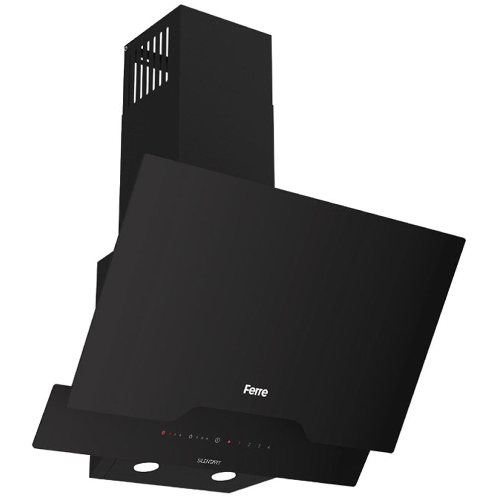 Ferre D063-SA DC İnverter Motor 36 dB Ultra Sessiz Yatık Cam Davlumbaz - Siyah