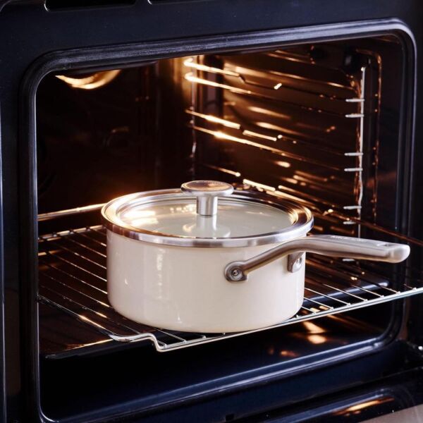 KitchenAid Artisan CC003286-001 Çelik Sos Tenceresi Almond Cream - 16 Cm | 1,3 L