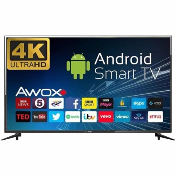 Awox B205800S 58'' 146 Ekran 4K Android, Smart, Wifi, Uydu, Led TV