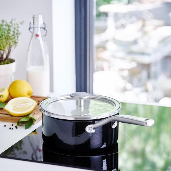 KitchenAid Artisan CC003285-001 Çelik Sos Tenceresi Onyx Black - 16 Cm | 1,3 L