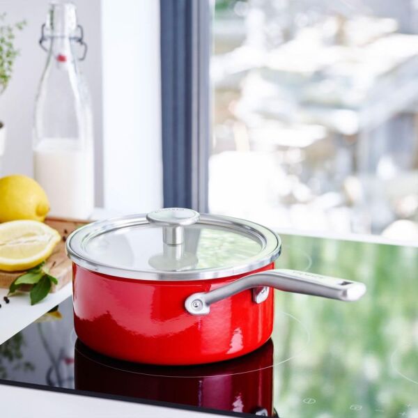 KitchenAid Artisan CC003287-001 Çelik Sos Tenceresi Empire Red - 16 Cm | 1,3 L