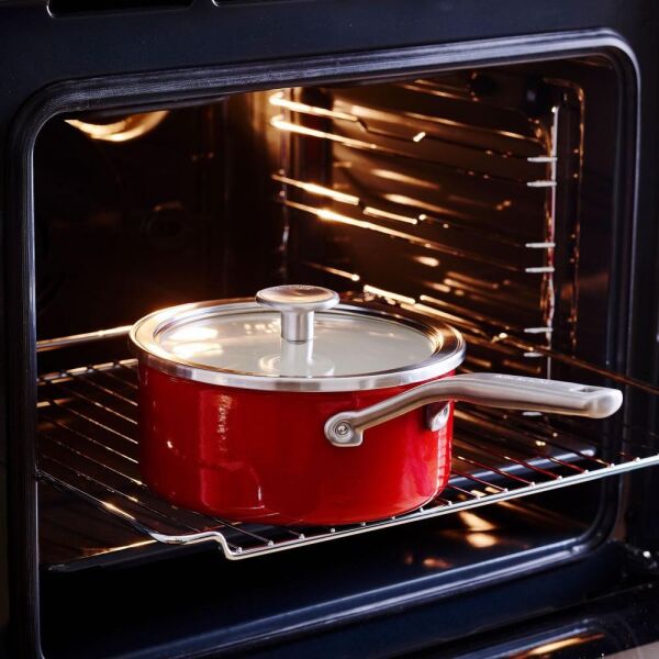 KitchenAid Artisan CC003287-001 Çelik Sos Tenceresi Empire Red - 16 Cm | 1,3 L