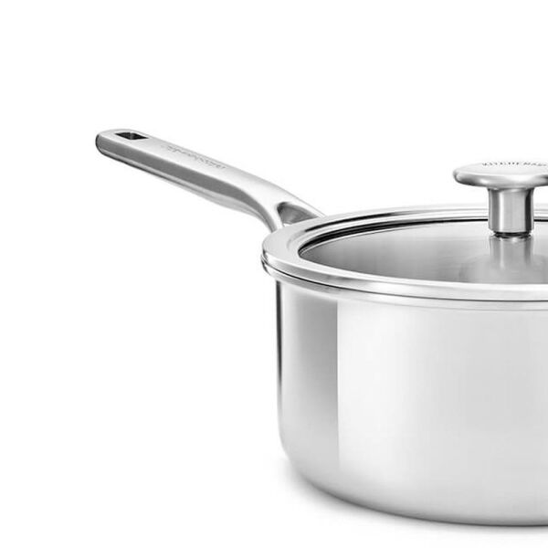 KitchenAid Artisan CC003251-001 3-Kat Paslanmaz Çelik Kapaklı Pişirme Tavası - 24 Cm.