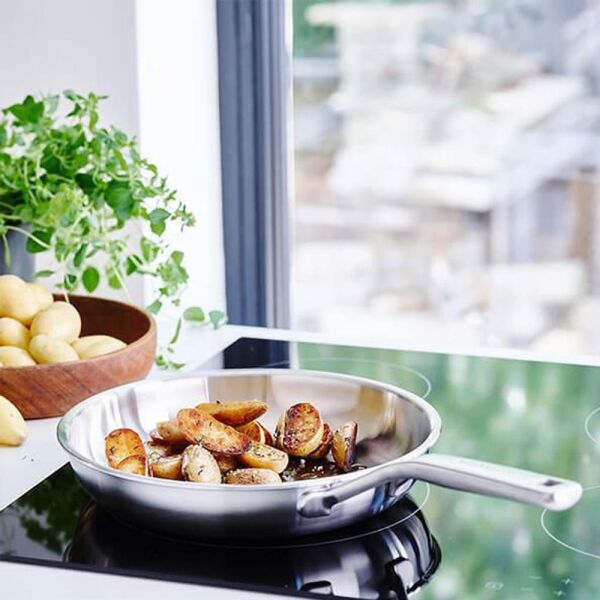 KitchenAid Artisan CC003244-001 3-Kat Paslanmaz Çelik Kızartma Tavası - 24 Cm.