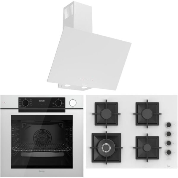 Ferre FryArt Artline Steam QEP64CB - SC406-WFA - D078-SA 9 Prog. Dijital Turbo Ank. Set - Beyaz