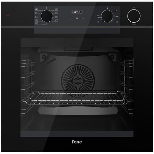 Ferre FryArt Artline Steam QEP64CS - SC405-WFA - D063-SA 9 Prog. Dijital Turbo Ank. Set - Siyah