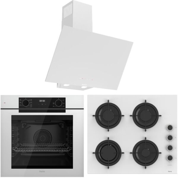 Ferre FryArt Artline QEP63CB - CS206-FA - D078-SA 7 Prog. Dijital Turbo Ank. Set - Beyaz