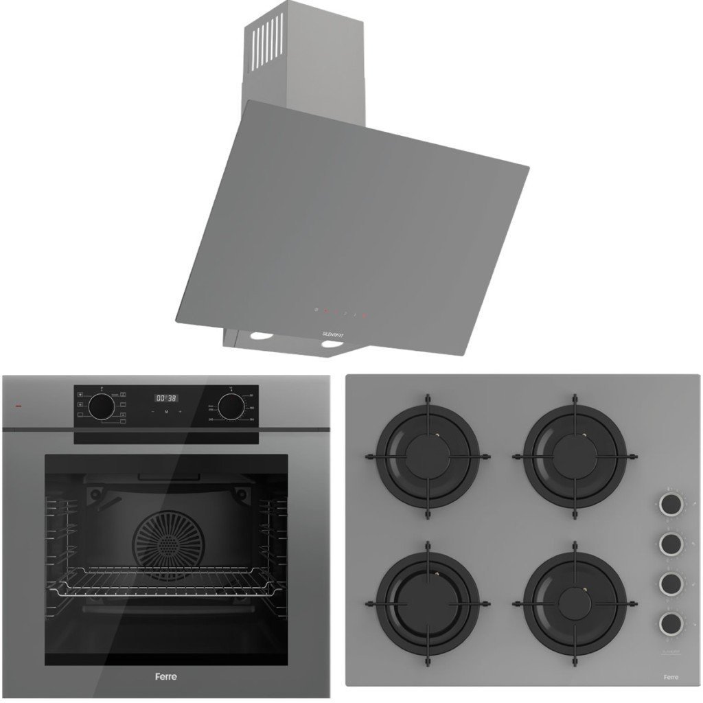 Ferre FryArt Artline QEP63CPR - CS208-FA - D079-SA 7 Prog. Dijital Turbo Ank. Set - Gri