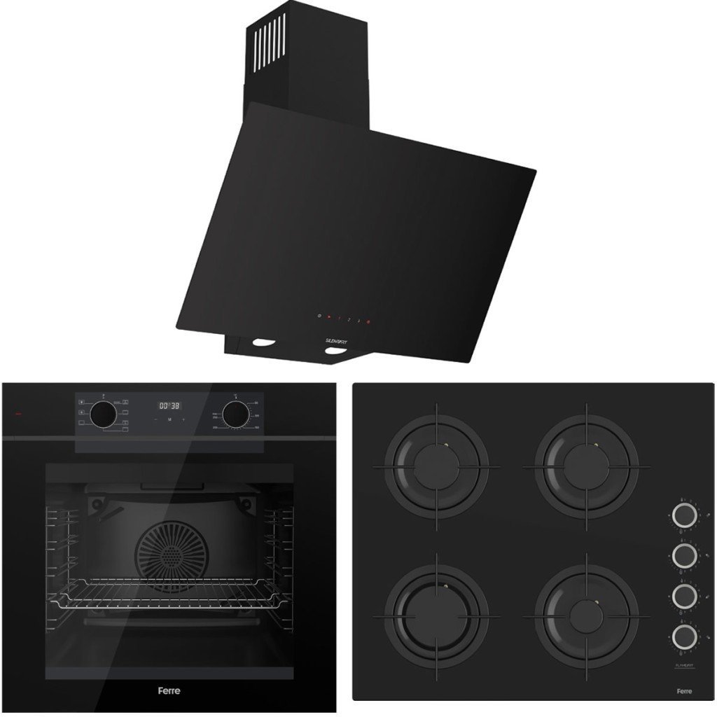 Ferre FryArt Artline QEP63CS - CS205-FA - D077-SA 7 Prog. Dijital Turbo Ank. Set - Siyah