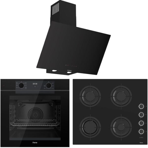 Ferre FryArt Artline QEP63CS - CS205-FA - D077-SA 7 Prog. Dijital Turbo Ank. Set - Siyah